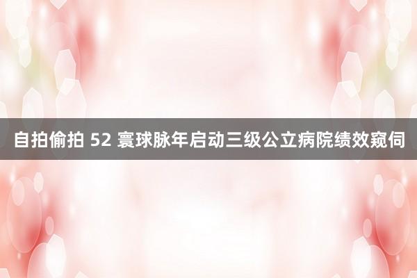 自拍偷拍 52 寰球脉年启动三级公立病院绩效窥伺